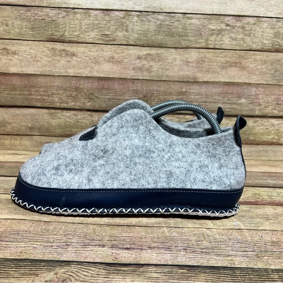 Comfortfube Grey Wool Slippers - Picture 1 of 8